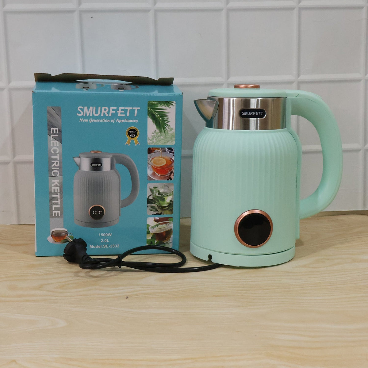 Electric Kettle 2 Litre 1500W for Tea Coffee Milk & Hot Water