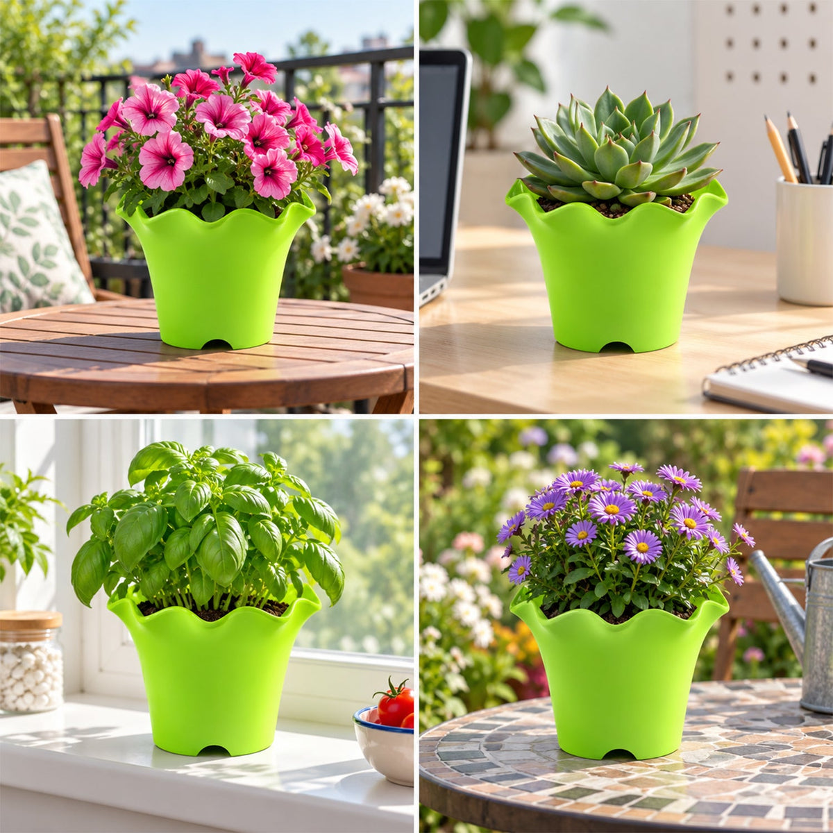 Flower pot feature view
