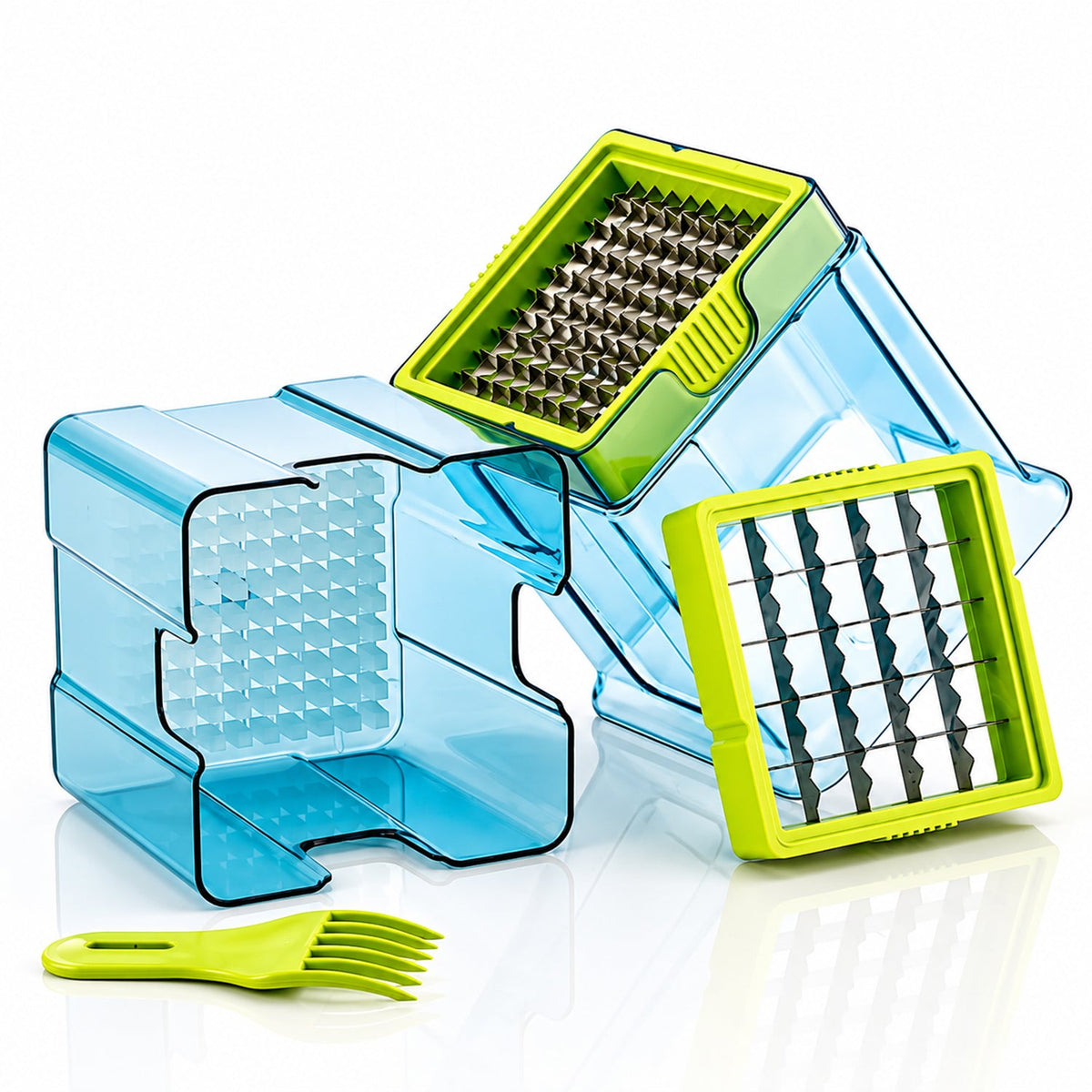 2 in 1 Potato Chipser and Slicer with Dual Blades for Fries (1 Pc)