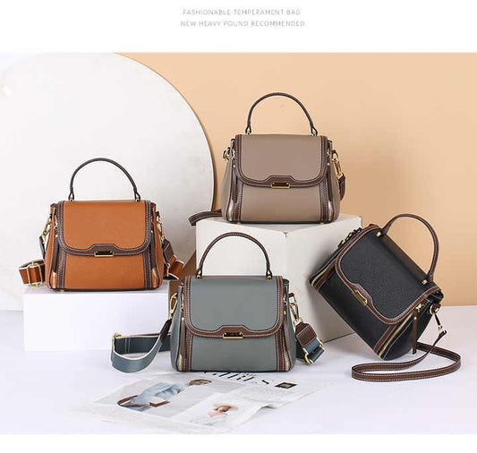 Genuine Leather Tote Bags for Women Top-Handle Handbags and Purses Shoulder Bags Crossbody Bag with Adjustable Strap (Blue)