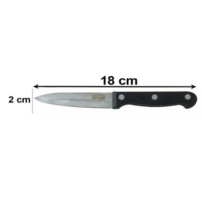 Fruit paring knife length and size details