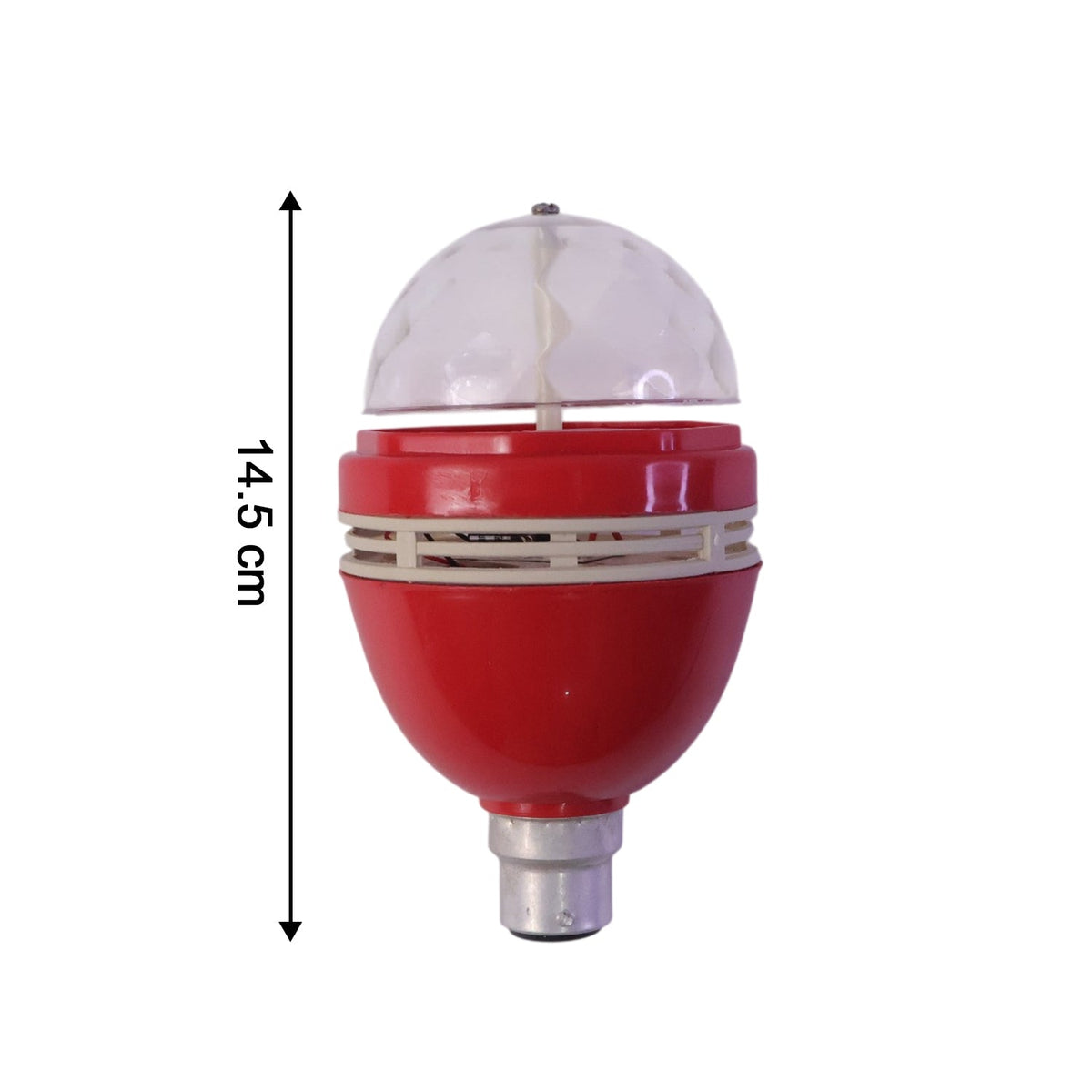 Rotating disco light bulb size details