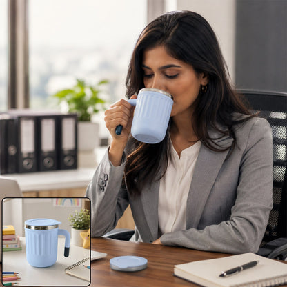 Apex office mug 400 ml with handle and lid
