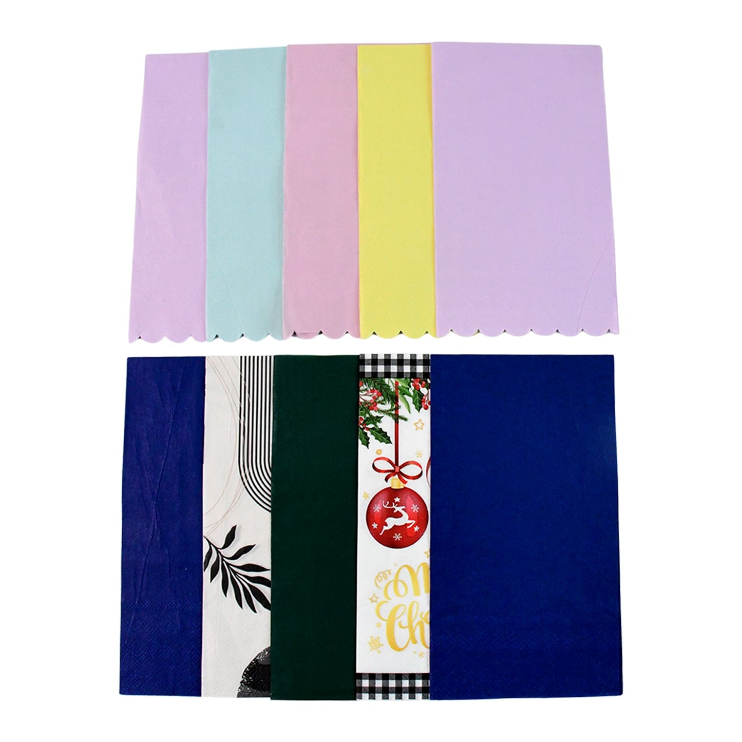 Assorted Color Printed Food Wrap Paper Pack