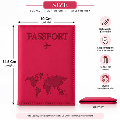 Travel Document Organizer for Passport, Tickets and Cards, Zip Wallet (1 Pc)