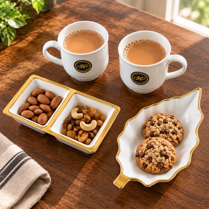 Serving set white bg