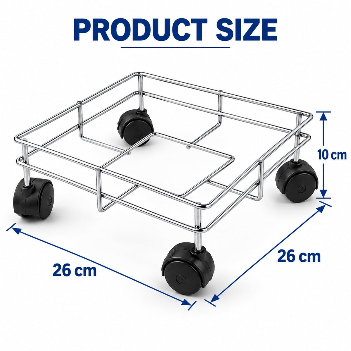 Stainless Steel Square Oil Stand for Kitchen Counter and Jars