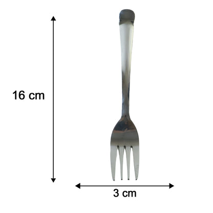 Dinner fork length and size details