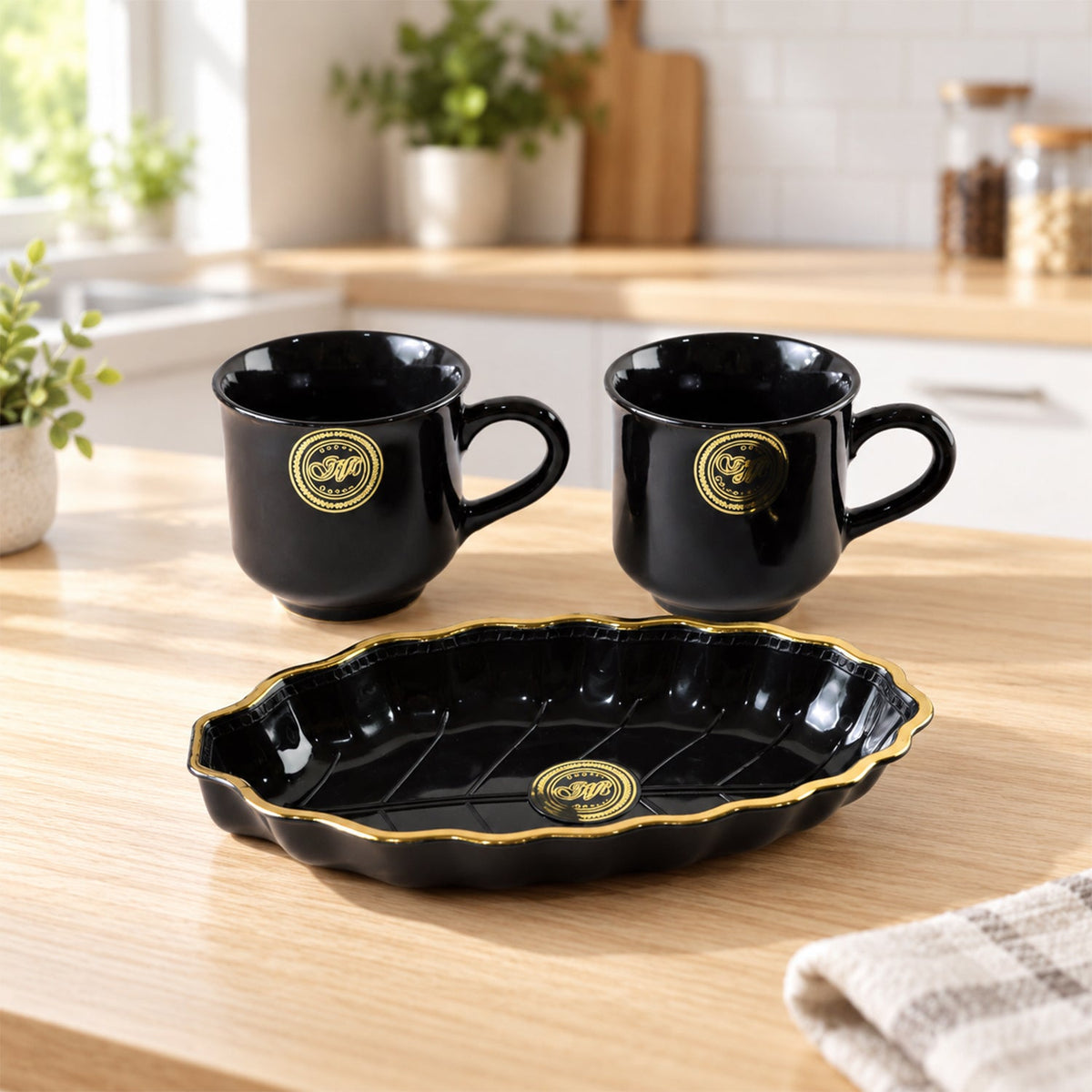 Cup platter feature view
