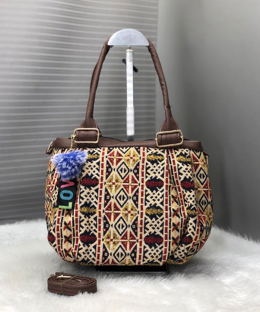 Jacquard Cloth Bag For Women And Girls