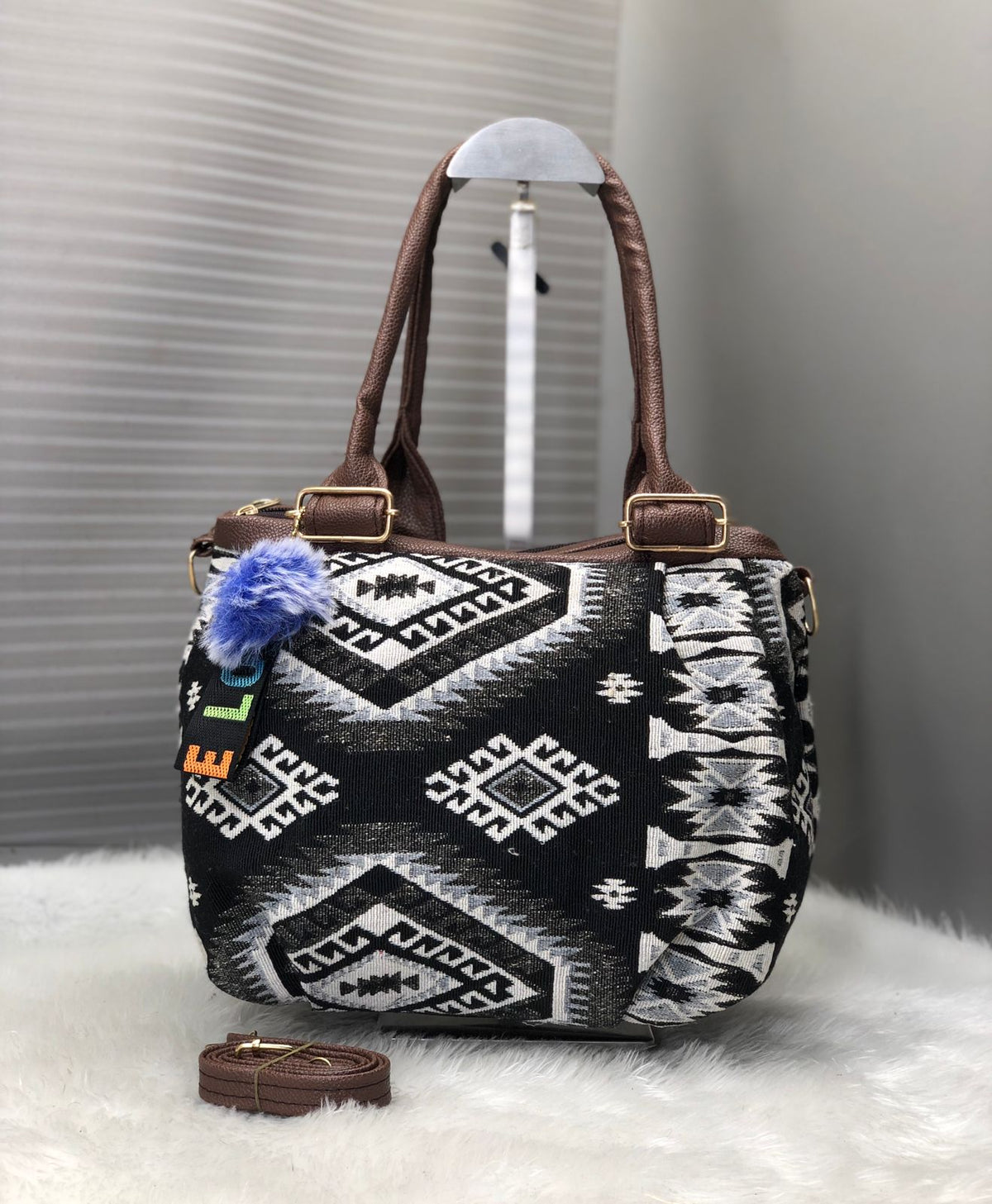 Jacquard Cloth Bag For Women And Girls
