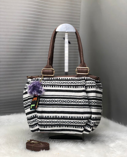 Jacquard Cloth Bag For Women And Girls