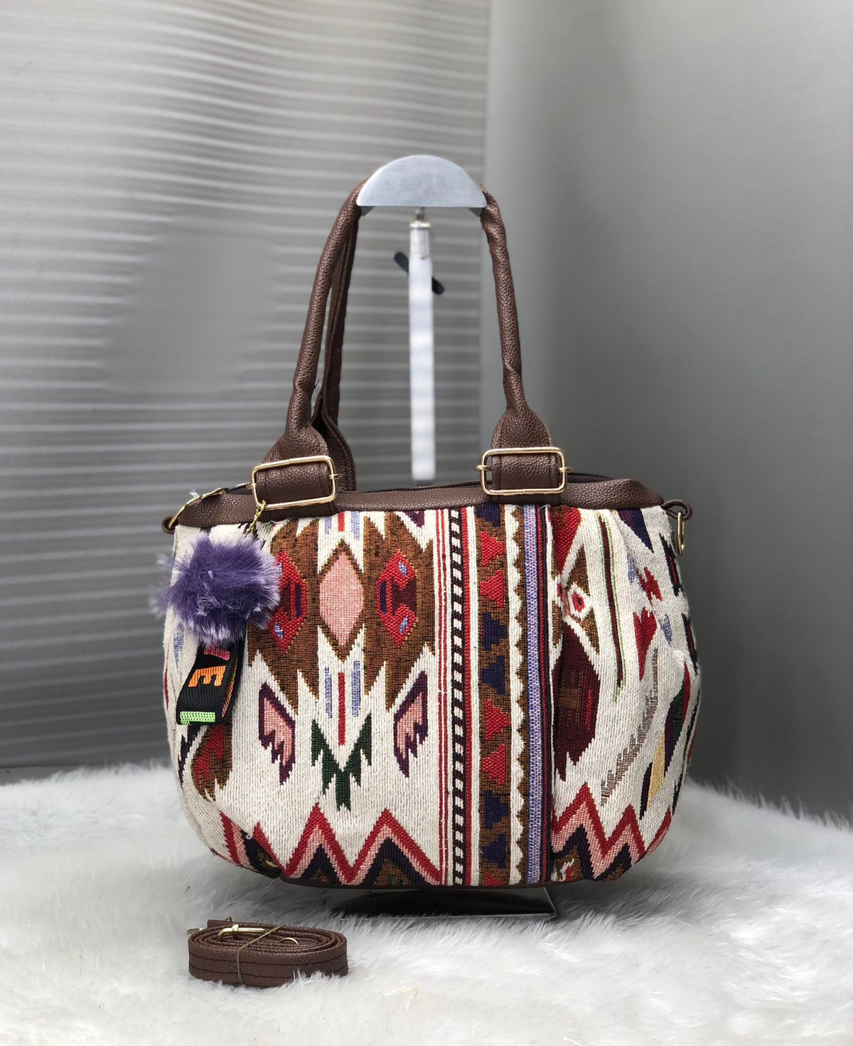 Jacquard Cloth Bag For Women And Girls
