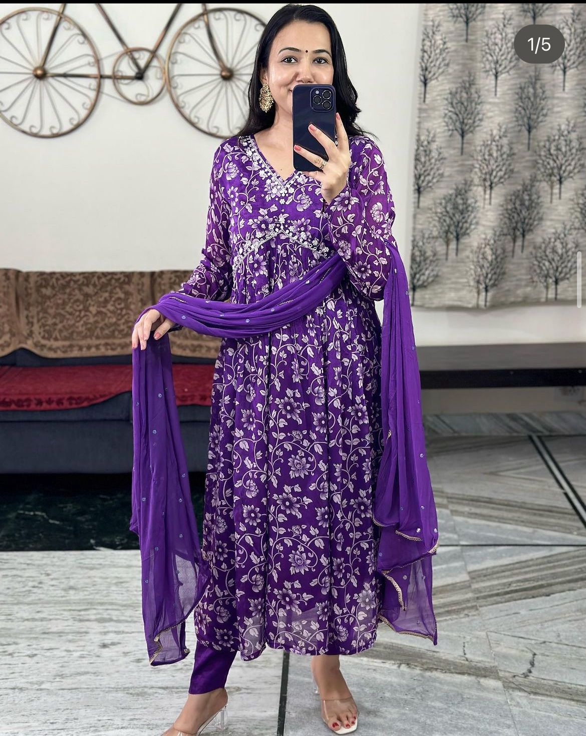 Affordable Cotton Jaipuri Printed Kurtis