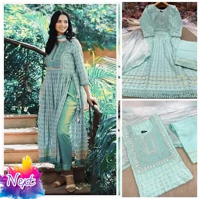 Rayon printed kurta pant n Dupatta set