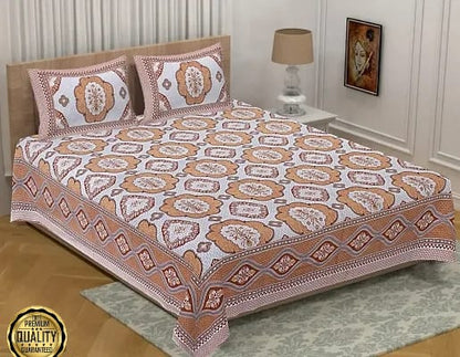 Pack of 1 King size bedsheet set 1 Bedsheet With 2 Pillow Covers