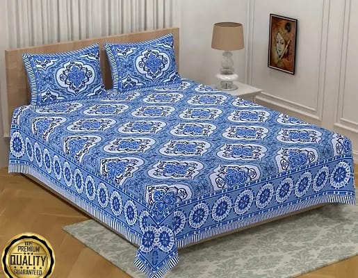 Pack of 1 King size bedsheet set 1 Bedsheet With 2 Pillow Covers