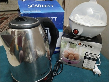 Combo of Scarlett kettle and Egg Boiler