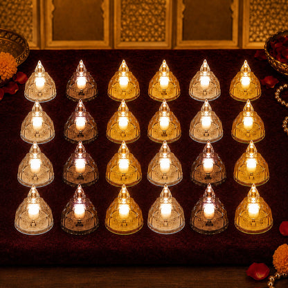 LED Candle Lights Set – 24 Premium Flameless Tealight Candles