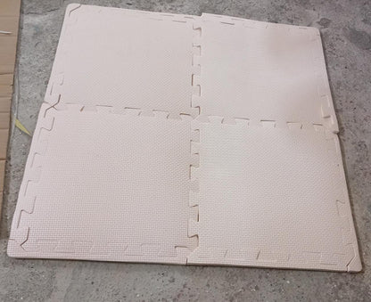 Kids mats for Floor Soft Plush Foam Babies Puzzle Interlocking Play mats for Crawling Playing Tile mat Carpet Rug for Infants and Toddlers (Size :- 63x63Cm  Set Of 4Pc)