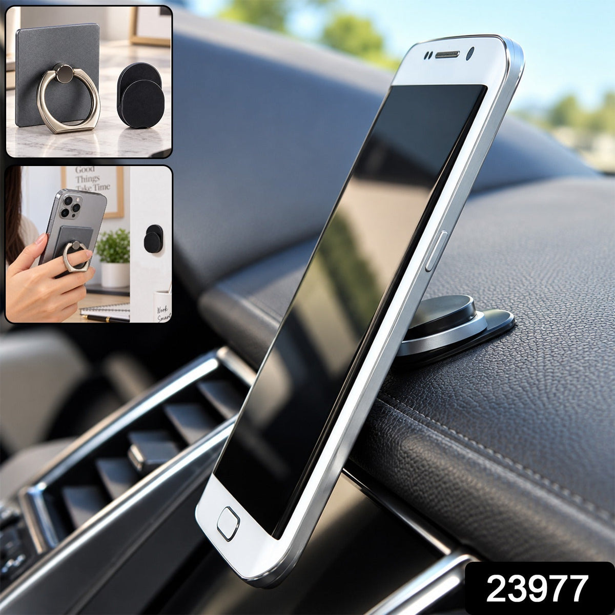 360 Degree Rotating Finger Ring Grip for Mobile, Phone Stand for Videos (1 Pc)