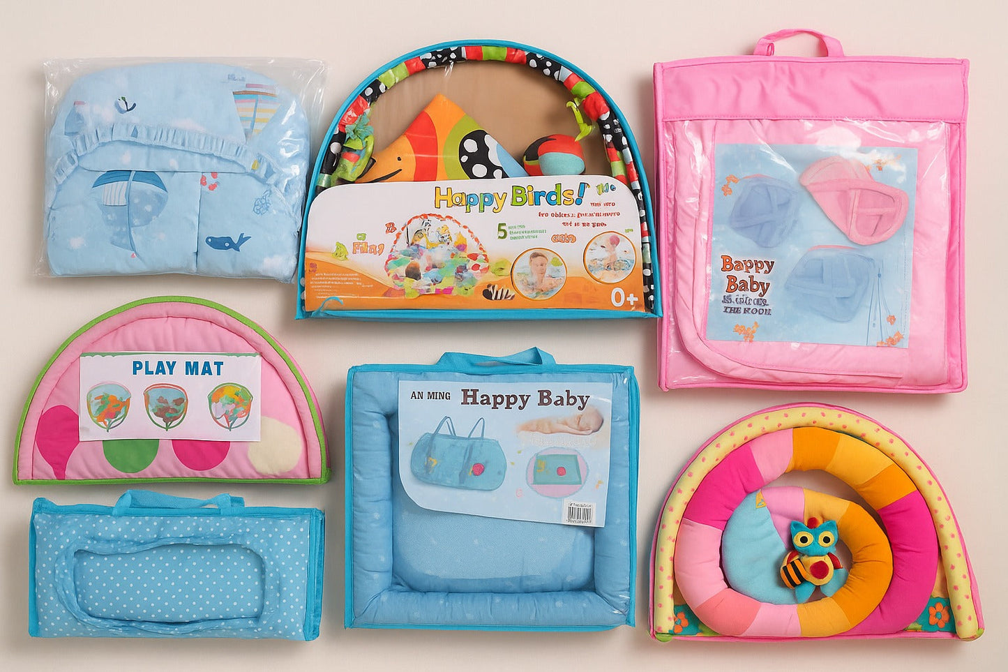 Multipurpose Baby Play Gym and Sleeping Mat (Mix Design / 1 Pc)