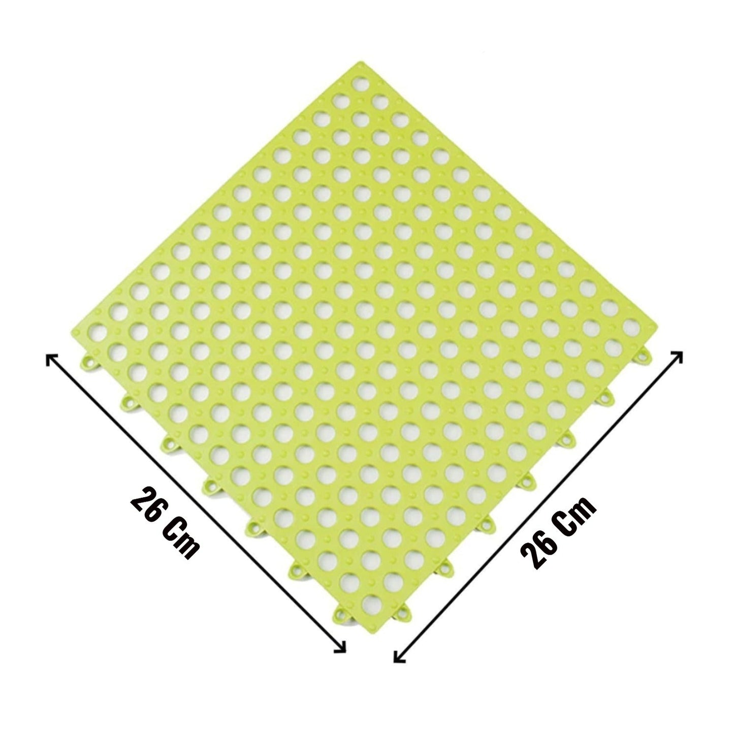 Bath Anti Slip Mat Used while bathing and toilet purposes to avoid slippery floor surfaces. (26x26 Cm)