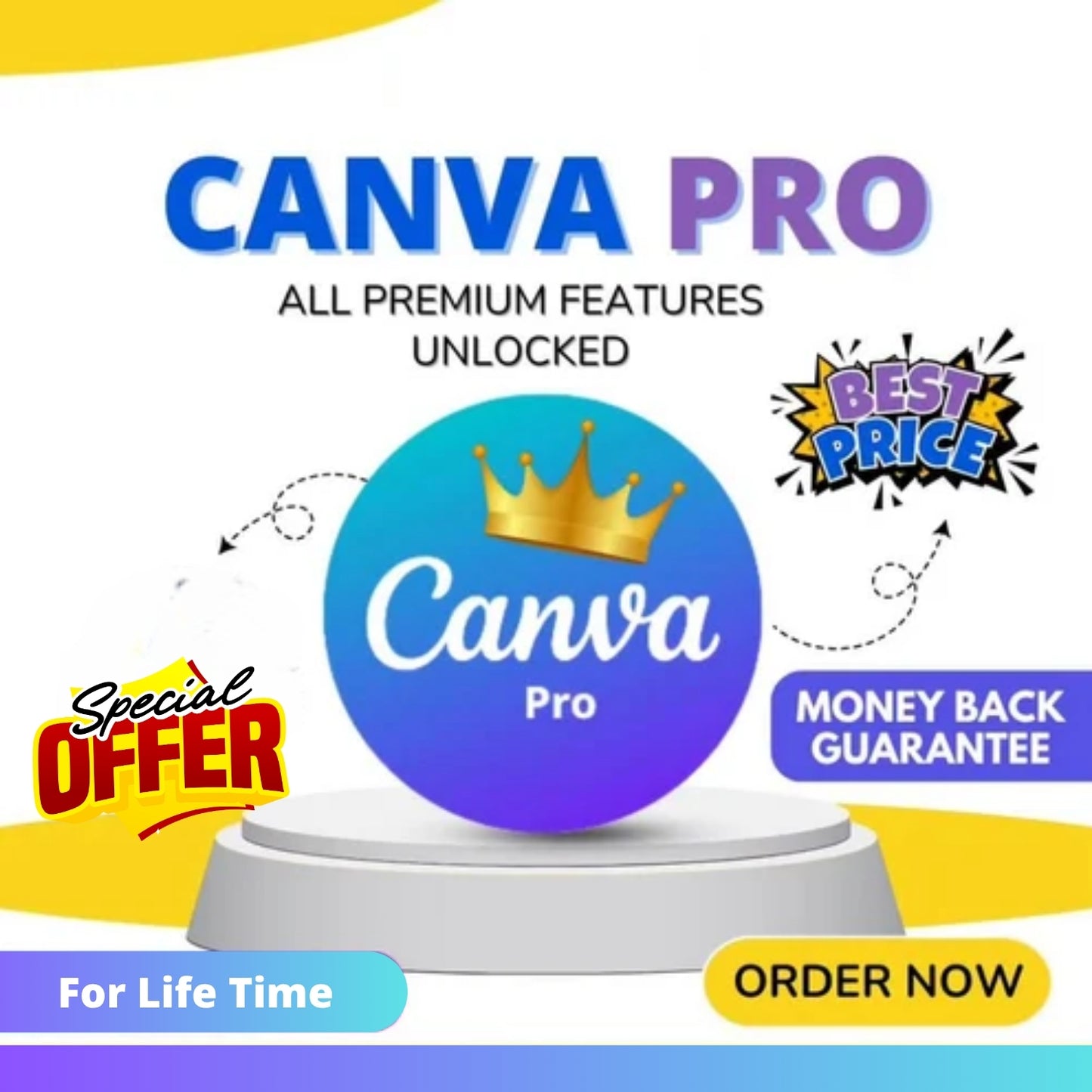 Canva Pro Lifetime Subscription Full Access via Canva