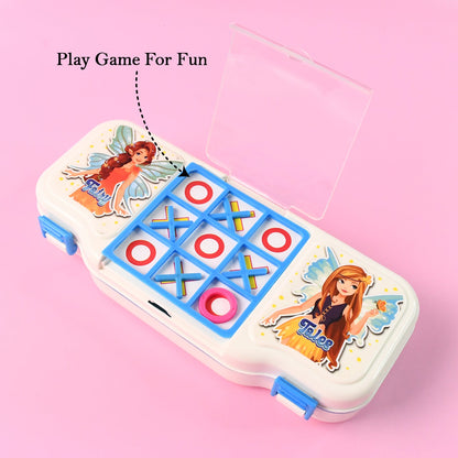 Kids Pencil Box with Built-in Tic Tac Toe Game
