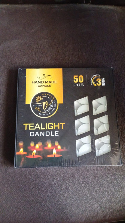 Tealight Candles Set, Smokeless Candles, Diwali (50 Pcs set)