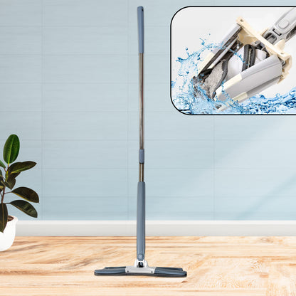 X Shape Mop Or Floor Cleaning Hands-free Squeeze Microfiber Flat Mop System 360 Flexible Head