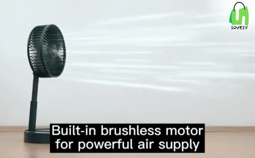 Powerful Rechargeable High Speed Table Desk Fan