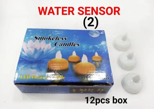 LED Floating Water Sensor Diyas (12pcs)