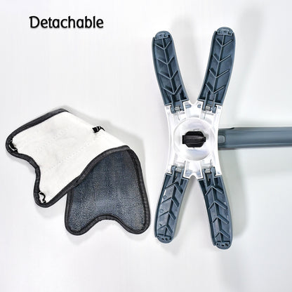 X Shape Mop Or Floor Cleaning Hands-free Squeeze Microfiber Flat Mop System 360 Flexible Head