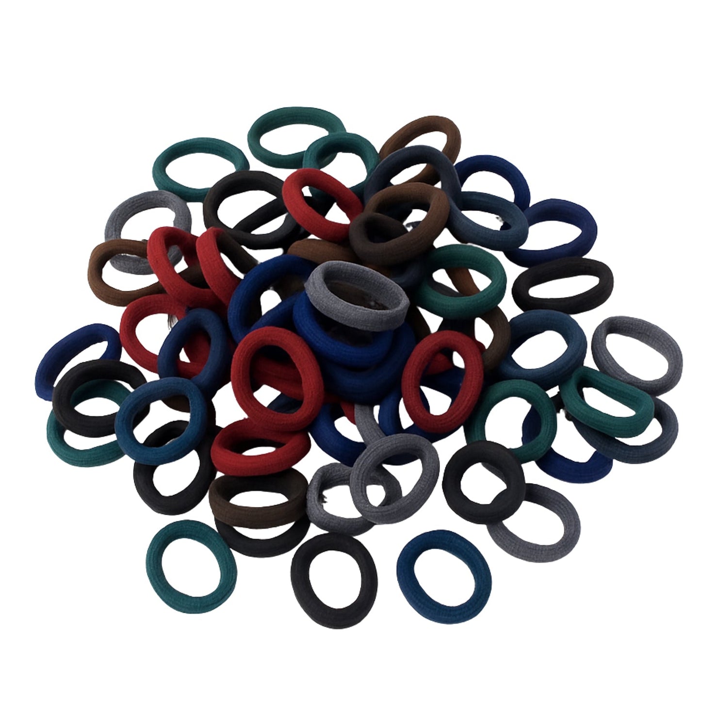 Small Hairbands Bands for Hair Rubber Bands (Pack of 50 / Multicolour), Hair accessories