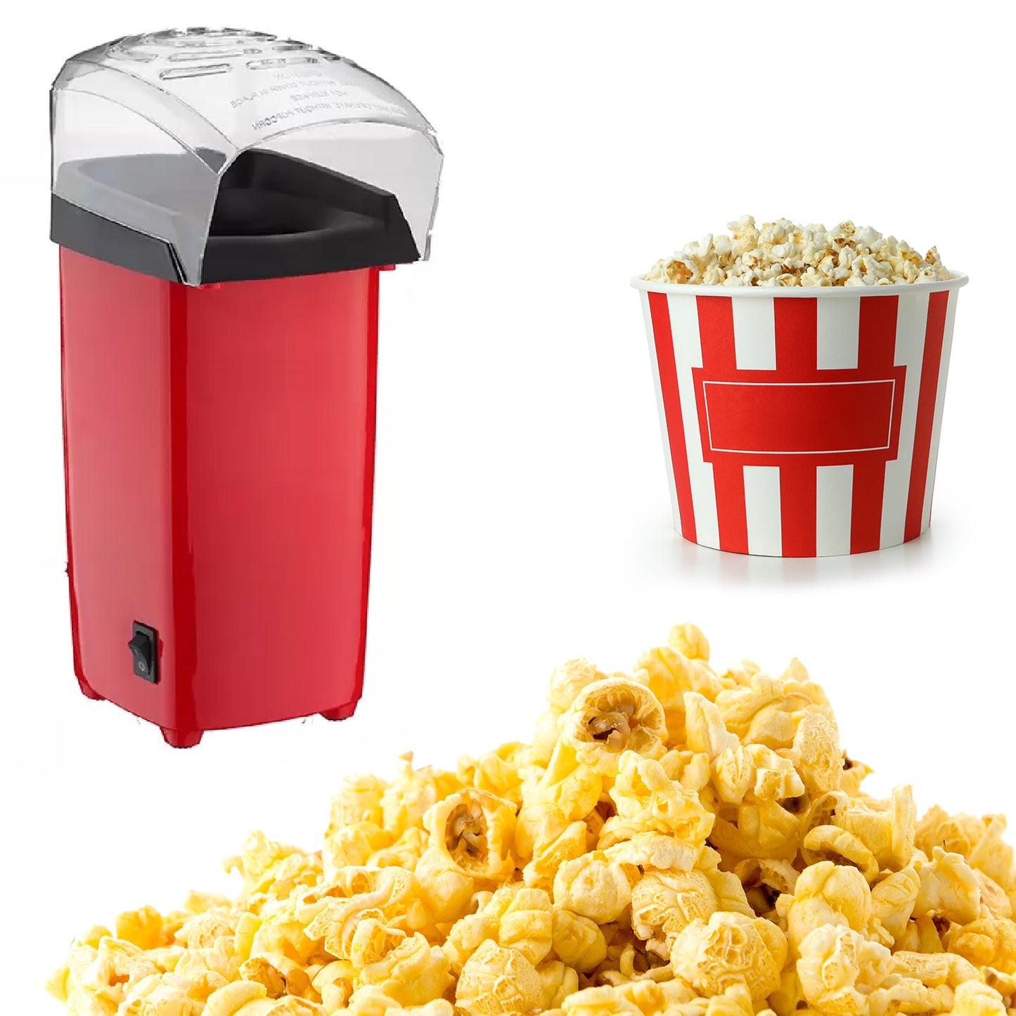 Popper Maker Machine Electric Pop Corn Snack Maker