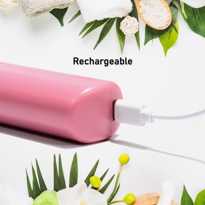 SOVELY Rechargeable Mini Hair Straightener Travel Portable USB Charging Cordless Hair Straightener Brush Three Temperature Adjustments Flat Iron Comb