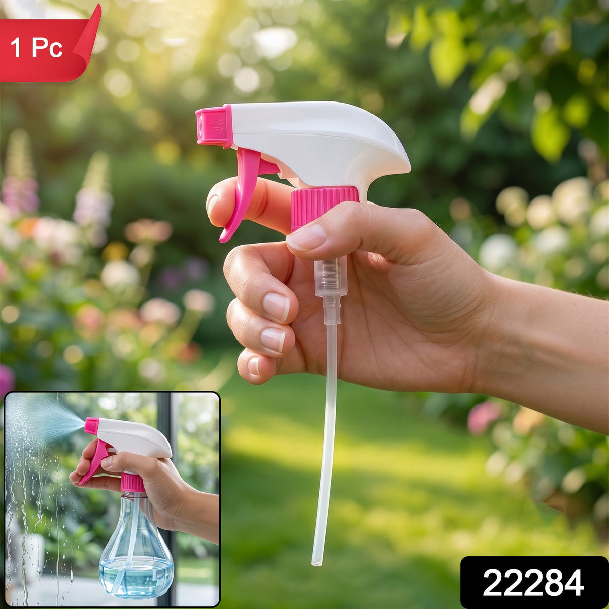 Replacement trigger sprayer in pink, 1 piece