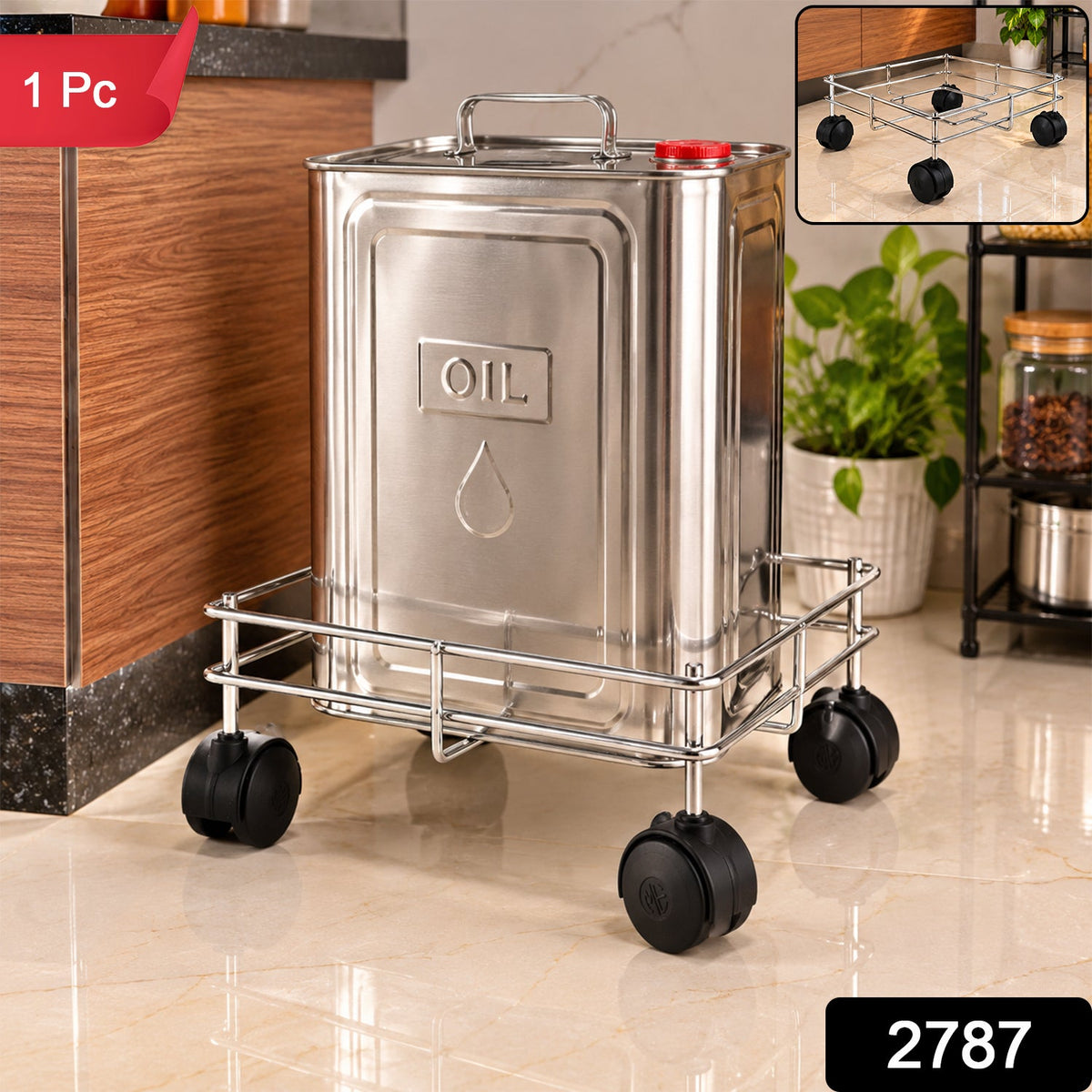Stainless Steel Oil Stand – Square Kitchen Organizer | Indo Glow