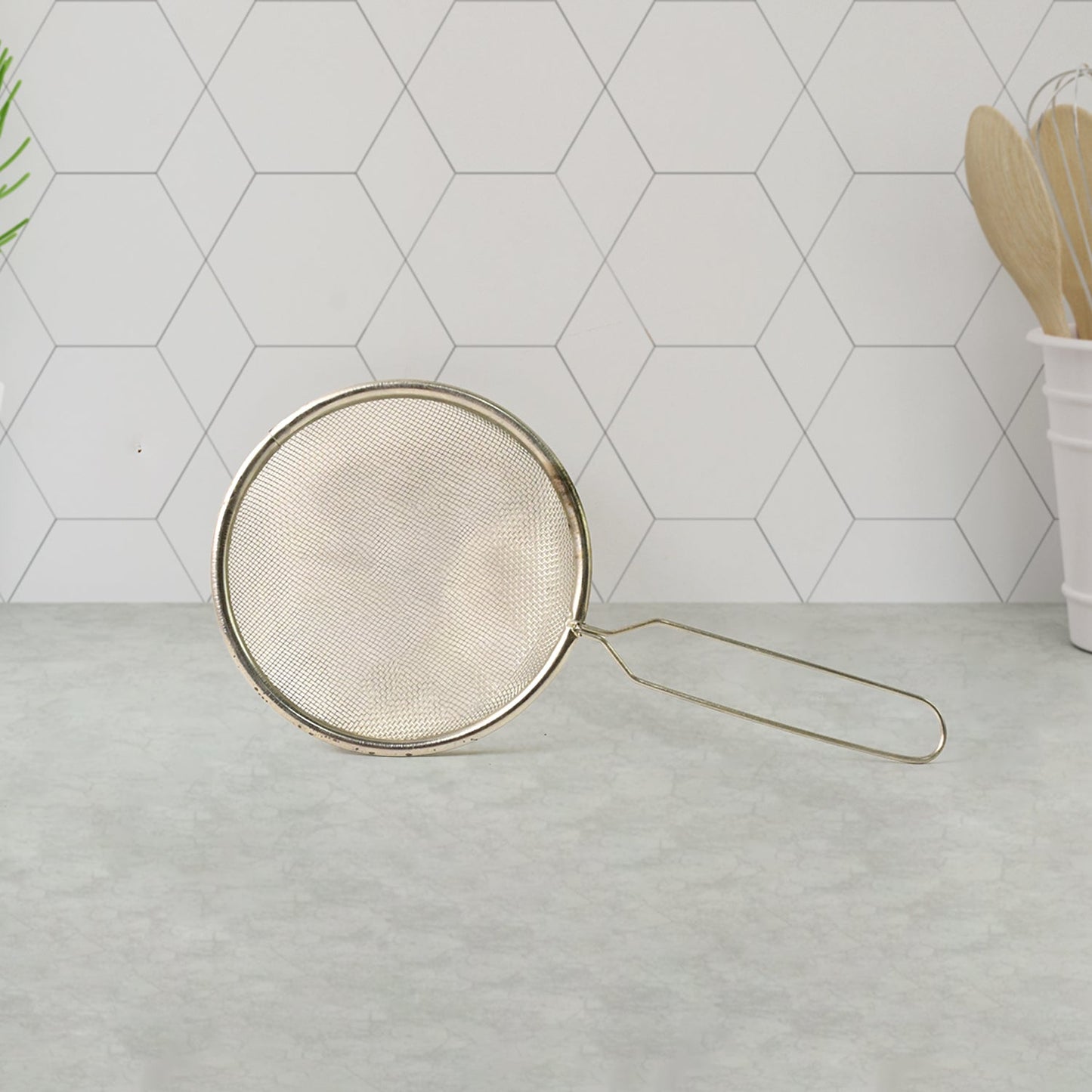 Stainless Steel Fine Mesh Tea & Coffee Strainer (1 Pc)