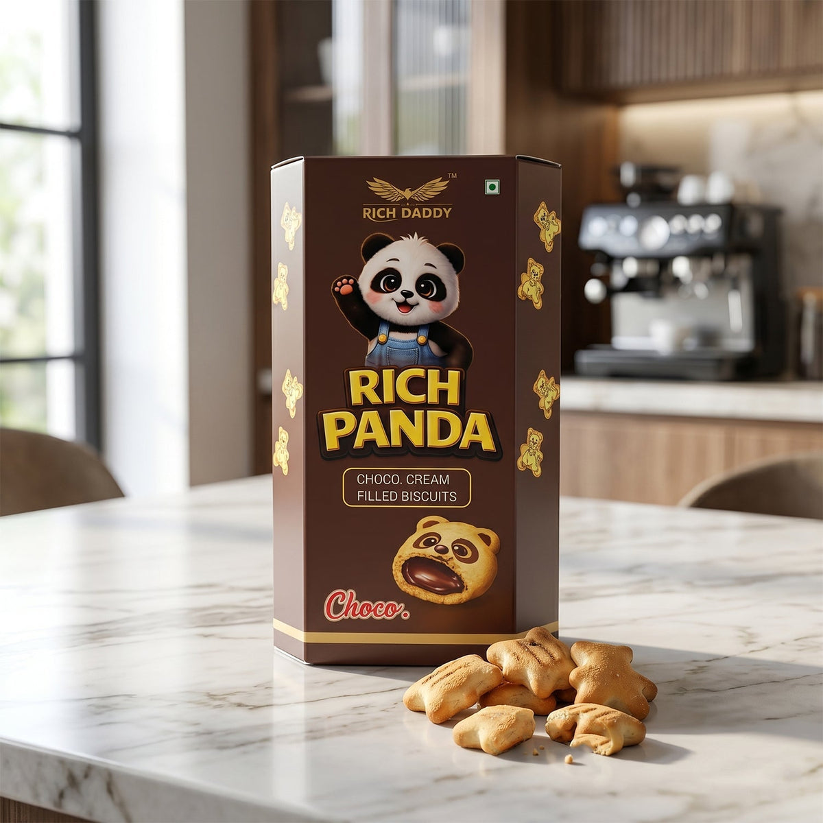 Back of biscuit pack with nutritional info