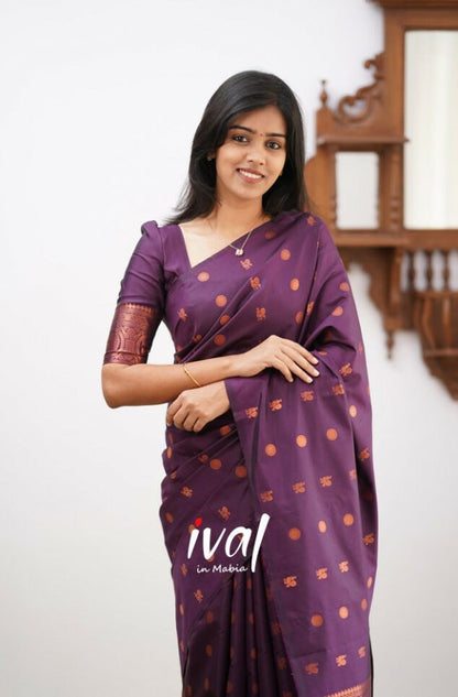 Wine Colour Beautiful And Attractive Saree For Women