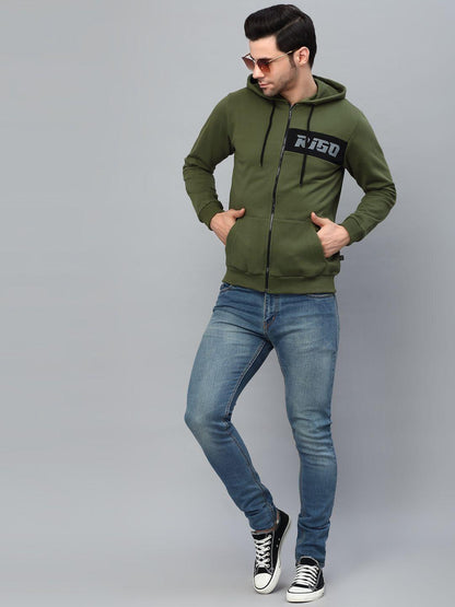 Rigo Fleece Full Sleeves Printed Jacket