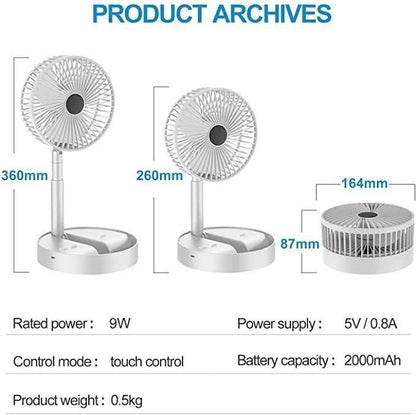 Standing  Rechargeable Pedestal Fan