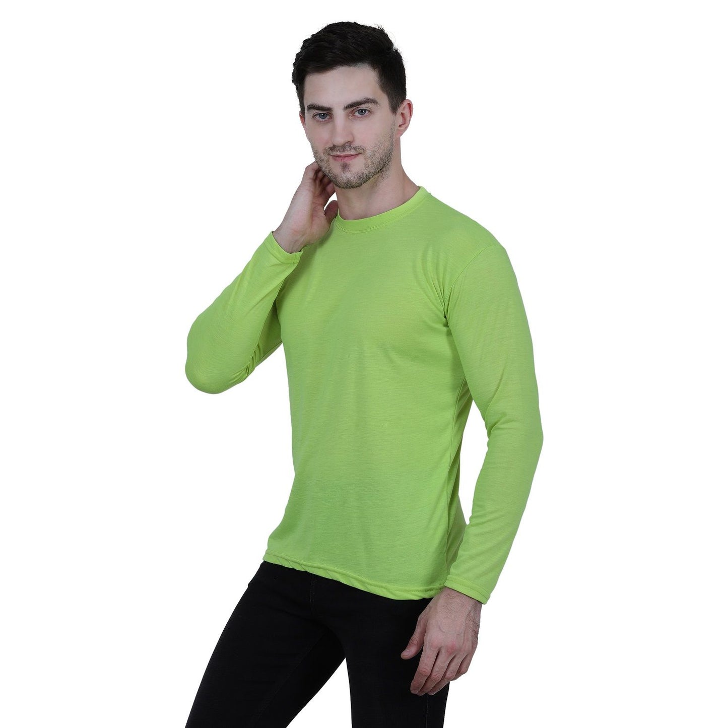 Fidato Full Sleeves Round Neck T-shirt With Summer Cap Combo