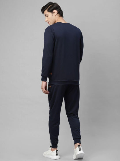 Rigo Terry Solid Full Sleeves Regular Fit Mens Track Suit