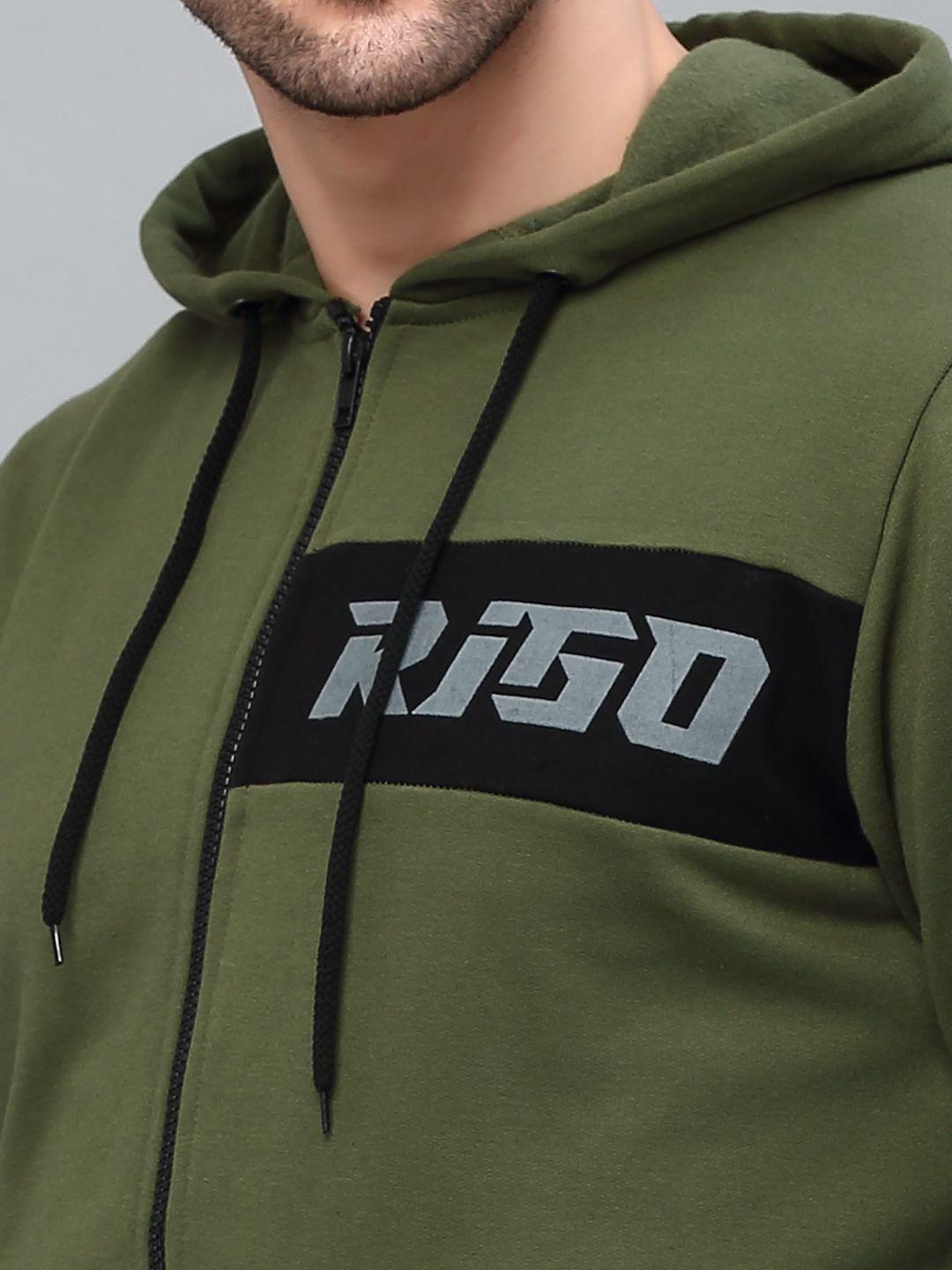 Rigo Fleece Full Sleeves Printed Jacket