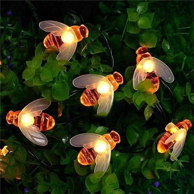 Lamps Golden Metal Leaf String LED Decorative Lights