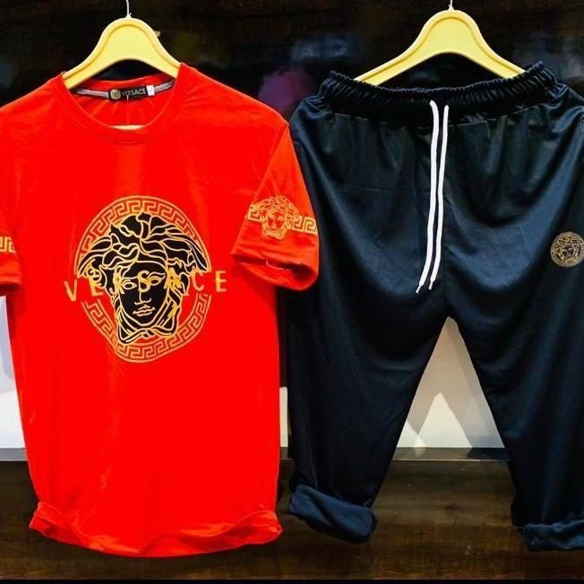 Polyester Printed Half Sleeves Regular Fit Mens Track Suits