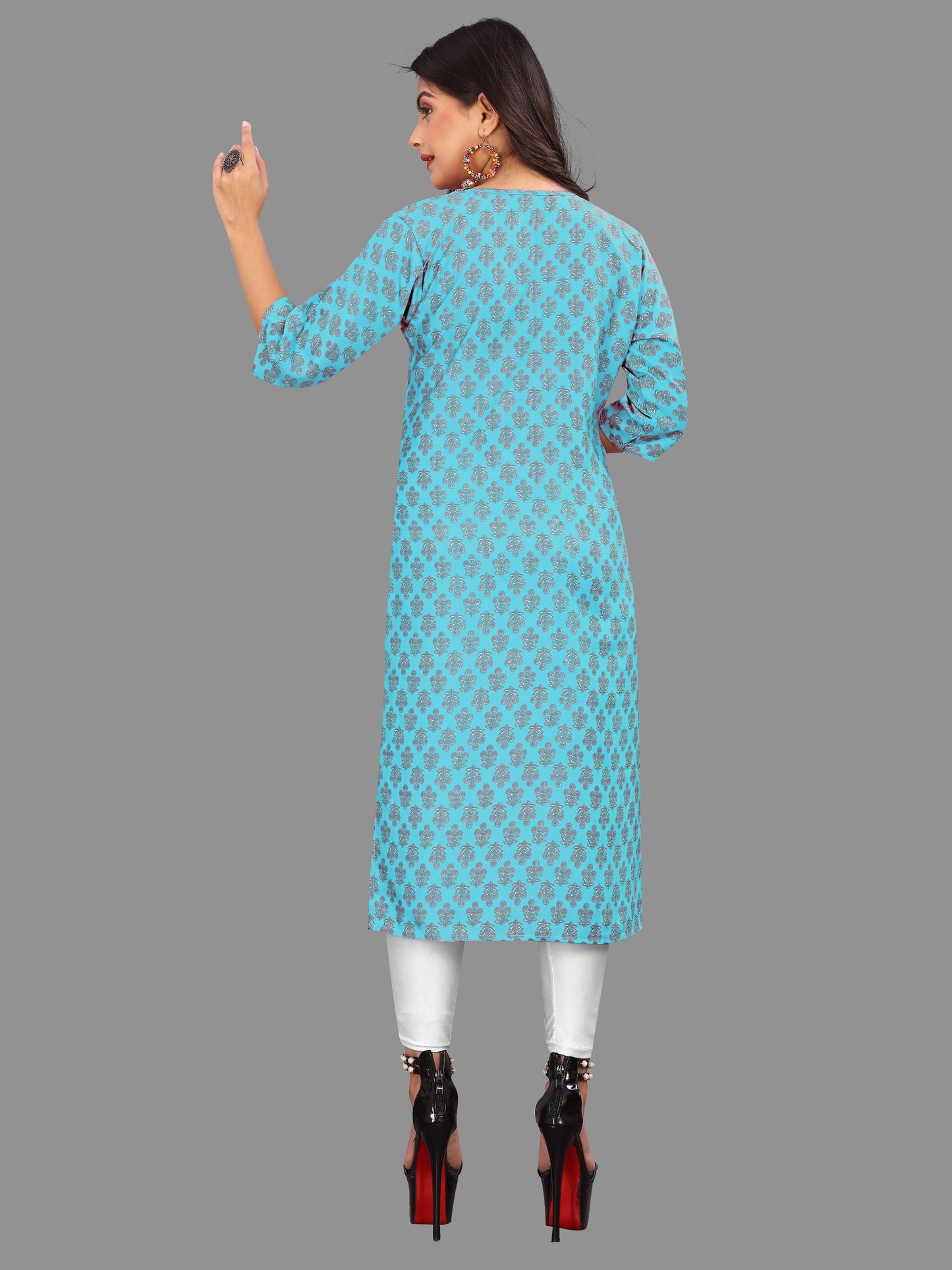 Women's Printed Crepe Kurtis